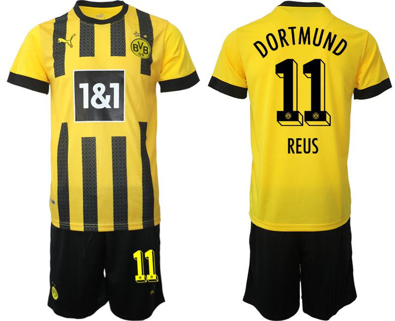 Men 2022-2023 Club Borussia Dortmund home yellow #11 Soccer Jersey->borussia dortmund jersey->Soccer Club Jersey
